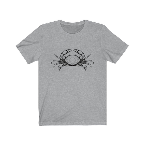 Crab TShirt Retro Vintage Crab Illustration Crab Lover Etsy