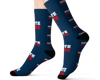 Vote Socks | Voting Socks | Voting Rights Socks | Elections  Socks | Eye-Catching Socks | Go Vote Socks | Vote Gear Socks For Women Men