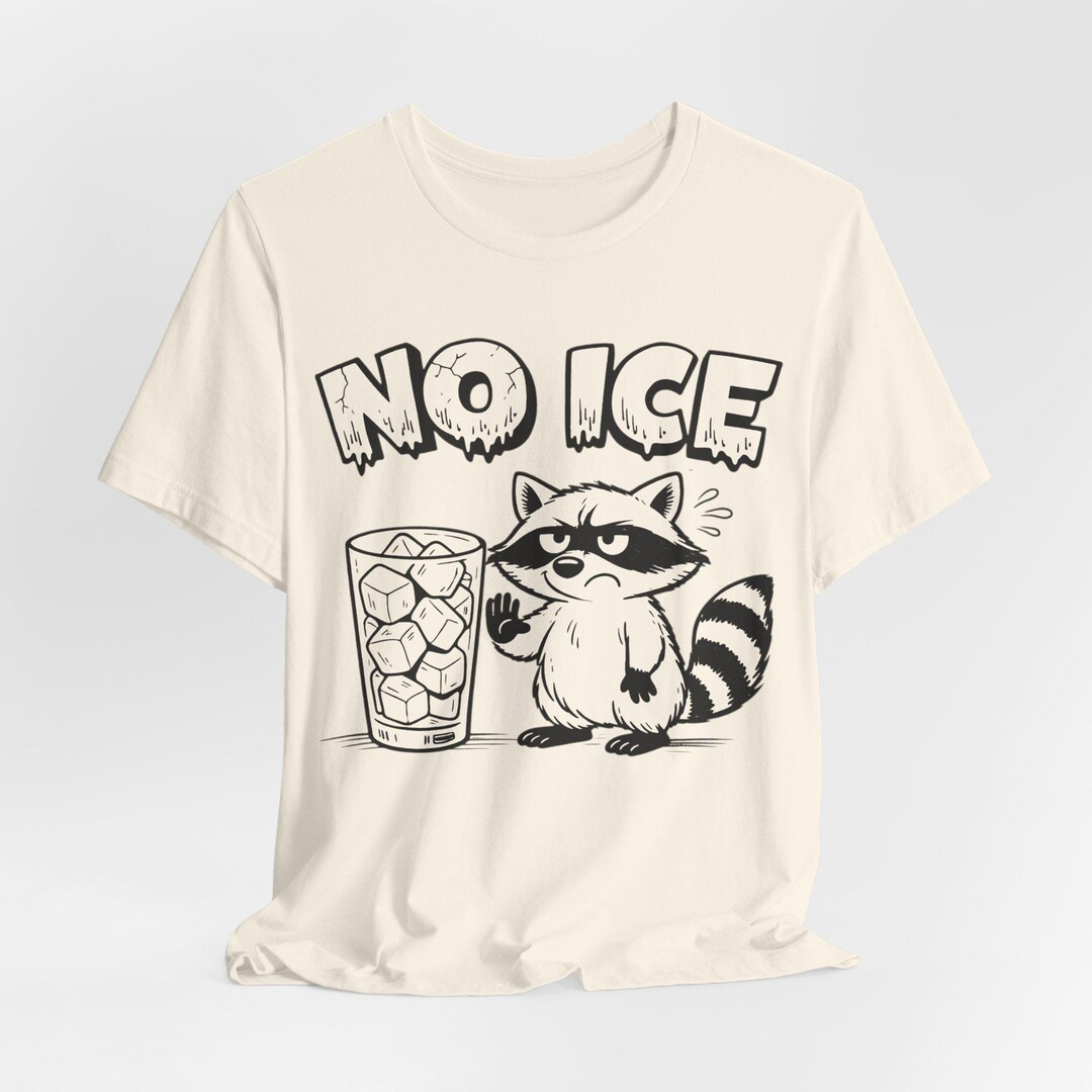 No ICE Raccoon Shirt - Etsy
