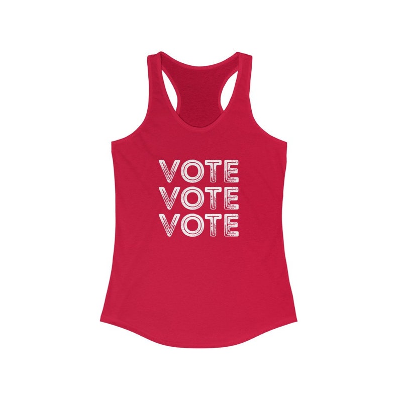 Vote Womens Racerback Tank Top 2020 General Presidential Election Elections Matter Tank Top Voting Matters Register To Vote Tank Top image 6