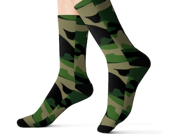 KCOSSH US Military Army Camo flag Crazy Crew Sock Cool Calf Socks for Mens KCOSSH US Military Army Camo flag Crazy Crew Sock Cool Calf Socks for Mens