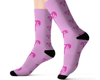 Uterus Ovaries Socks Medical Health Care Socks | Socks For Women | Ovary Socks | Women Socks Feminist Socks Doctor Gynecologist OBGYN