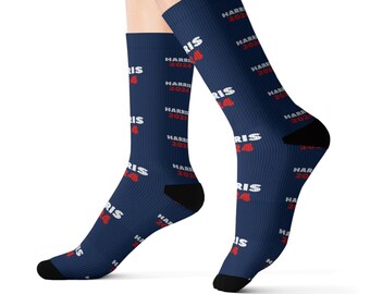 Harris 2024 Socks, Kamala Harris Socks, Harris 2024, Kamala 2024 Socks, 2024 Election, Vote For Harris, US Elections, Political Socks