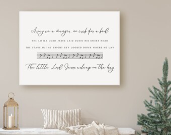 Away in a Manger Printable - Etsy