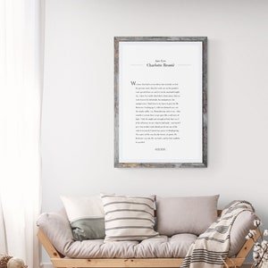 Plakat Jane Eyre „Wiemy, że Bóg jest wszędzie” Cytat Jane i Rochester, Cytat z gwiazd i natury WYDRUKOWANY lub DO WYDRUKOWANIA, Sztuka ścienna książki Jane Eyre
