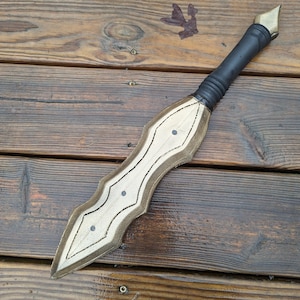 20 inch Larp safe Gold dagger/Handmade One of a kind