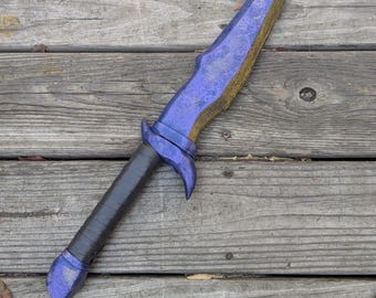 21インチ LARP セーフ「魚の鱗」ダガー/ハンドメイド 唯一無二