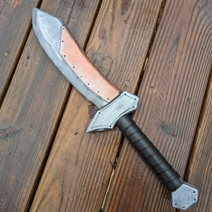 21 Inch Larp safe "Steel" dagger/Handmade One of a kind