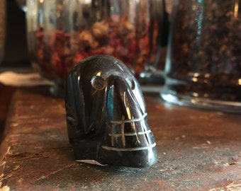 Black Tourmaline Skull