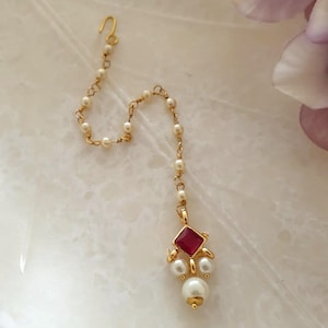 Minimal Stone Delicate Maang Tikka, Indian Wedding Jewelry, Maang Tikka For Women/Kids, Delicate Tikka, Forehead Jewelry, Birthday Gift