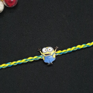 Minion, Pikachu Raksha Bandhan kids characters rakhri, handmade rakhi, handmade kids adults children’s rakhri