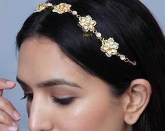 Alia Bhatt inspired Sheeshphool ,headband, Indian Jewelry Mathapatti,Sheeshpatti,Sabyasachi,Bridal jewelry ,Kundan jewelry,Polki jewelry
