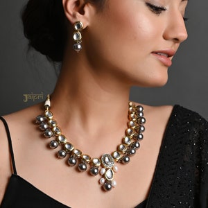 Antique Choker Studs Necklace, Indian Wedding Jewelry, South Indian Jewelry, Wedding necklace, Temple Jewelry