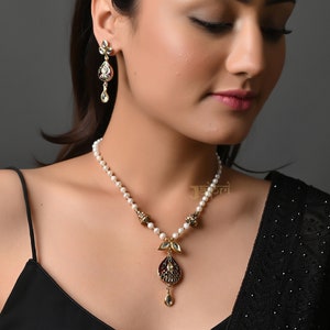 Multi Kundan Meenakari Necklace, Indian Jewelry, Indian Kundan Jewelry, Indian Necklace, Polki Pearl Necklace, Sabyasachi, Pakistani jewelry