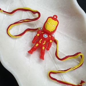 Iron Man Rakhi For Kids, Rakhi for Brother/ Sister, Rakshabandhan 2025, Rakhis for Kids, Cartoon Charm, Kids Wristband, Bulk Rakhi, Rakhri