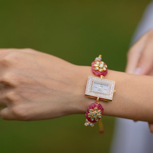 Handmade Pearl Watch Bracelet – Elegant & Unique Jewelry for Women