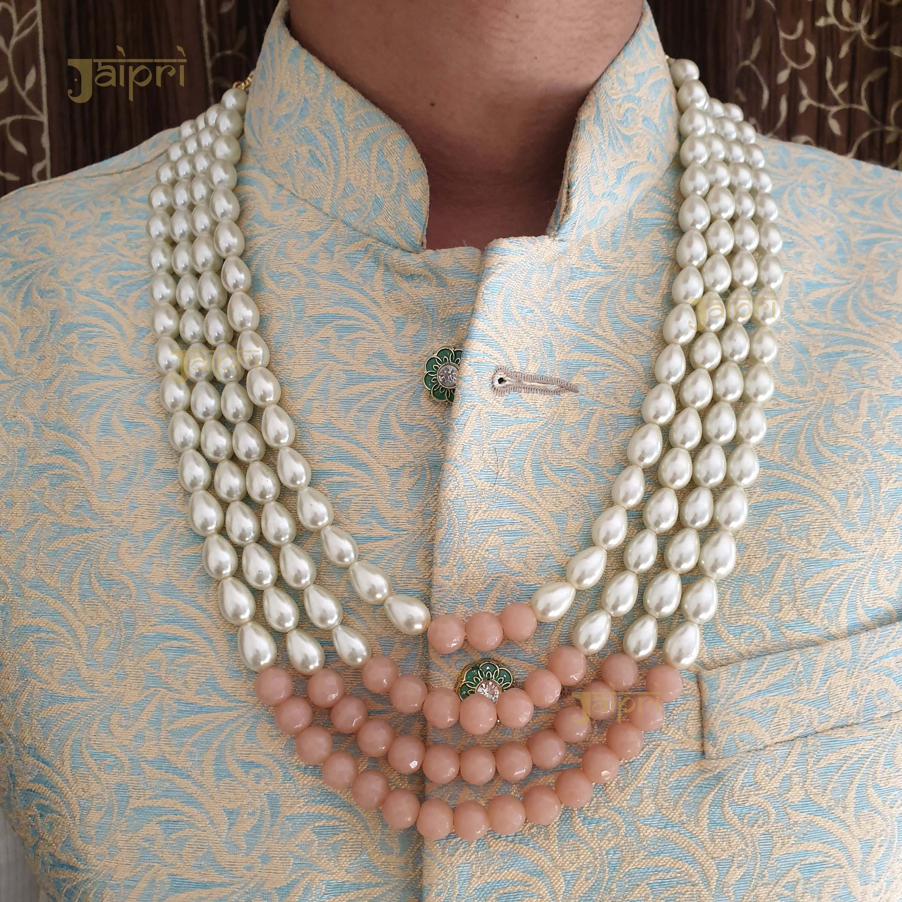 Groom sherwani necklace discount