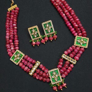 Kundan Jewelry Wedding Necklace, Sabyasachi Inspired Choker Necklace, Bridal Jewelry,Bollywood Fashion Statement Jewelry,South Indian Choker