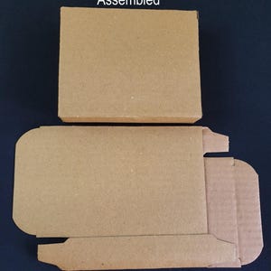 5x4x1,25 cala recyklingowalne pudełko tekturowe faliste, pocztowe, pudełka na prezenty, opakowania na biżuterię, łatwe w montażu pudełka, pudełko tekturowe faliste
