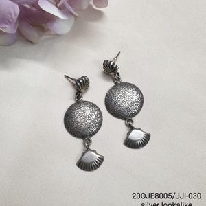Small Silver Copper Jhumkas Earrings,Oxidized Golden Earrings ,Traditional Regular wear Earrings