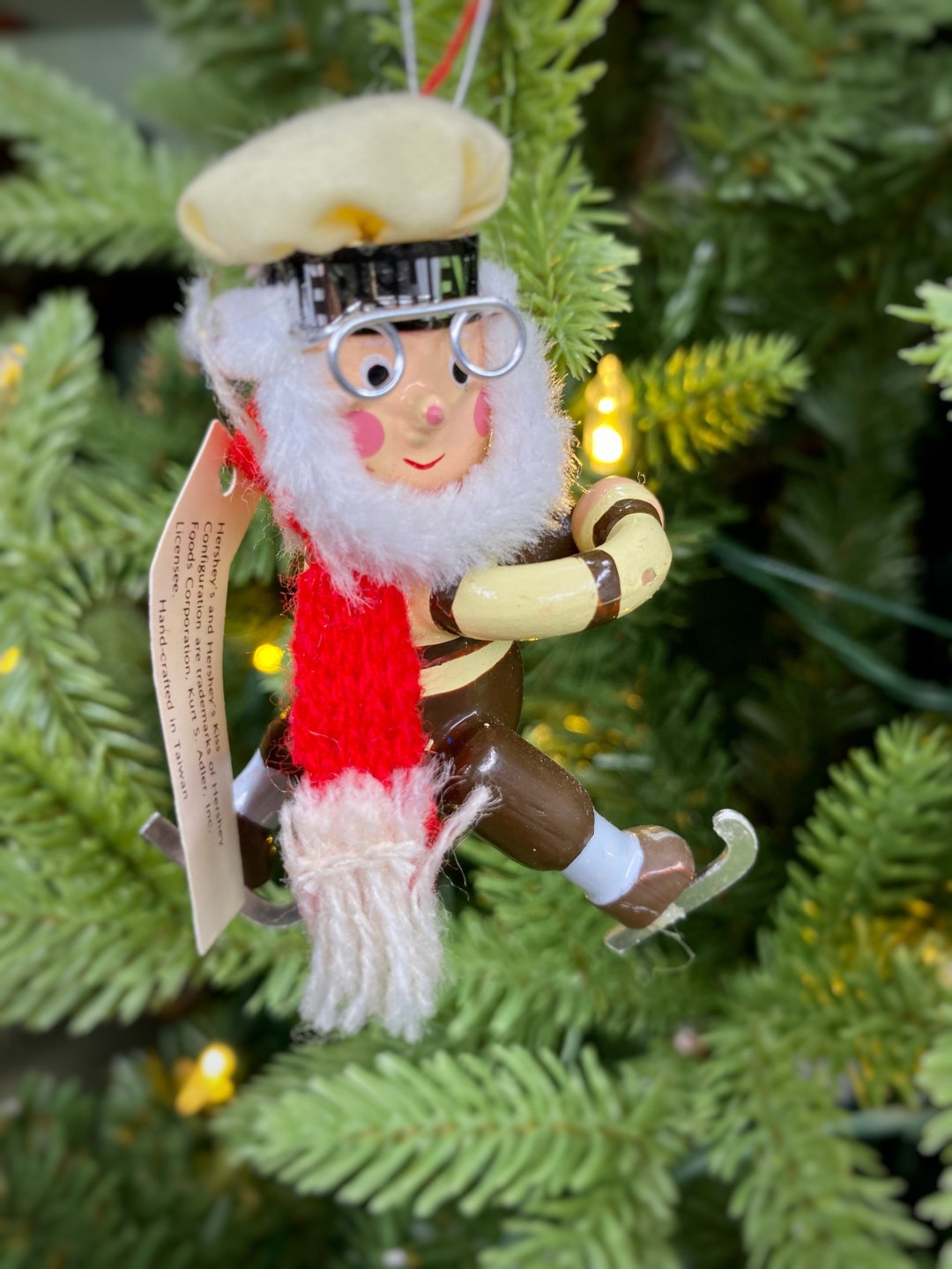 Vintage Hersheys Elf Ornament, Vintage Hersheys Ornament, Hersheys