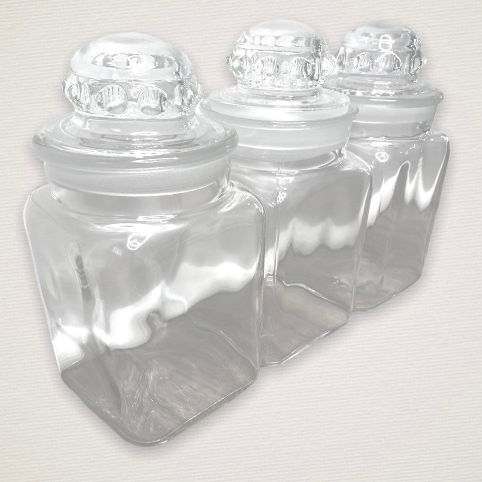 GlasLife® Airtight Square Glass Containers (Set of 4)