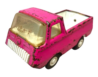 Vintage 1970s Pink Tonka Truck: Die Cast Metal Toy, Tonka Truck
