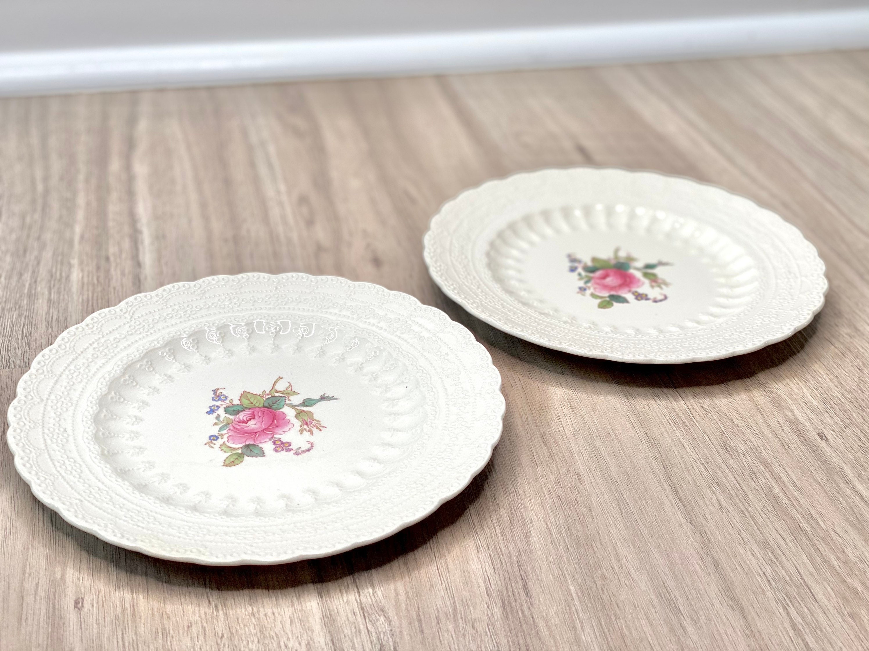Copeland Spode Jewel Billingsley Rose Plates Copeland Spode - Etsy