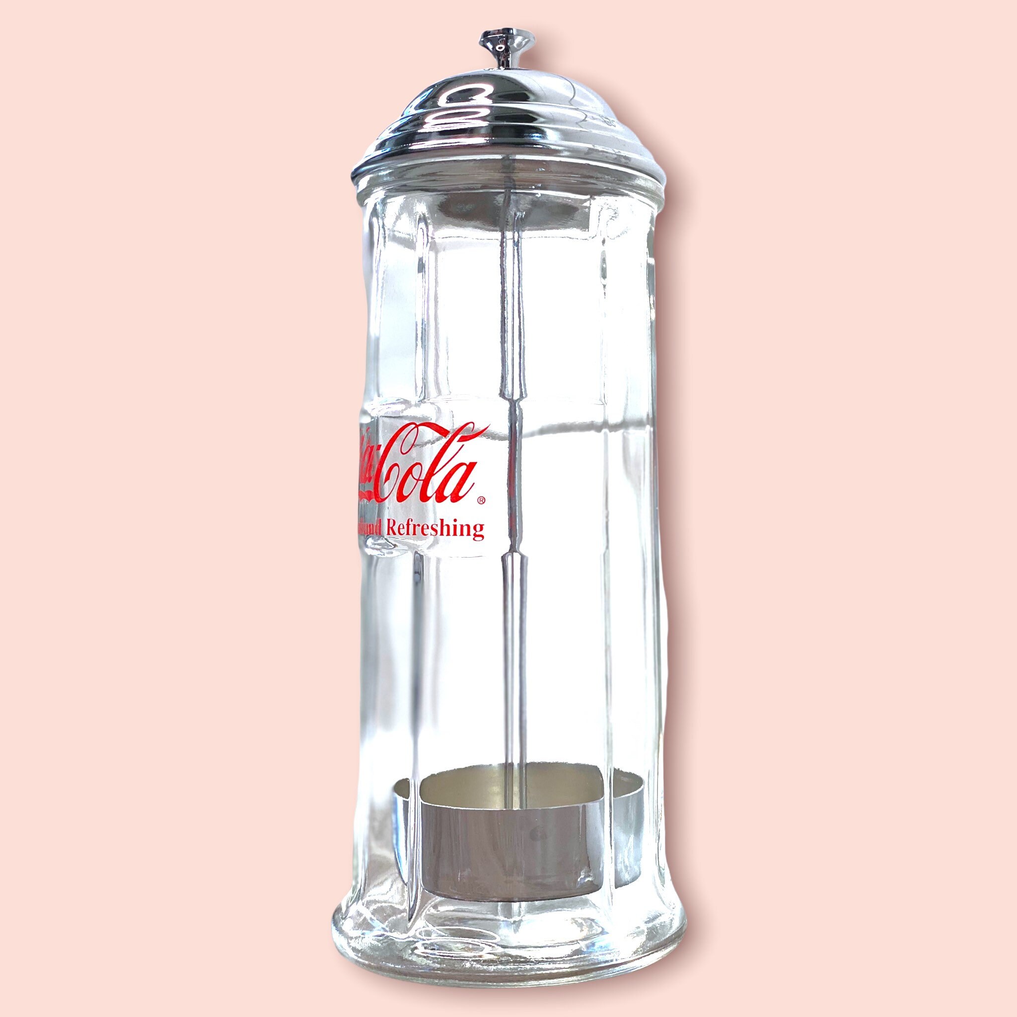 Vintage Coca-Cola Glass Straw Dispenser 11+ tall - Lil Dusty Online  Auctions - All Estate Services, LLC
