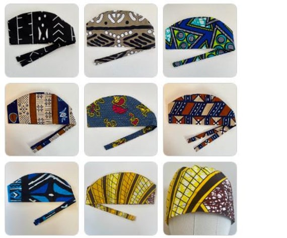 Unisex scrub cap - New Tribal/African - Free Shipping