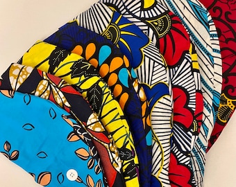 African designed scrubcaps - Ankara - With or without buttons