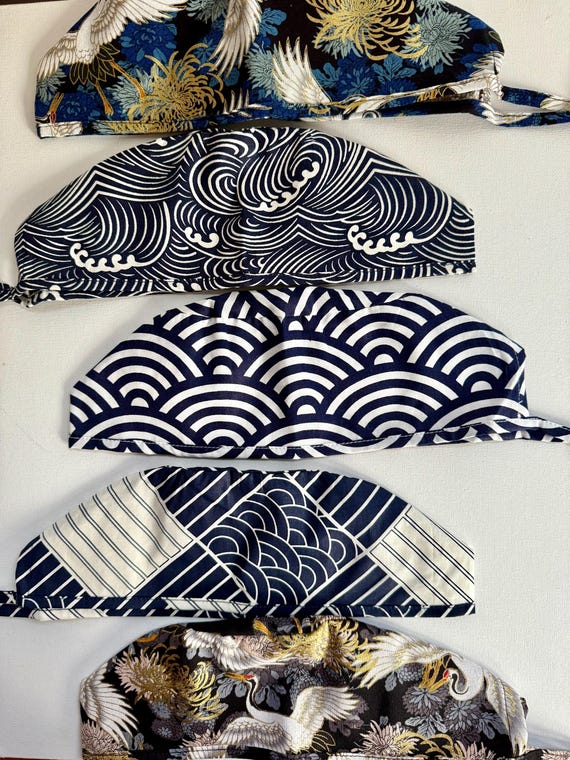 Japanese Orthopedic Surgical Scrub cap - Low profile  4"- Free Shipping