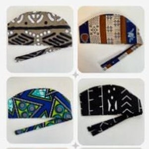 Unisex scrub cap - New Tribal/African - Low profile