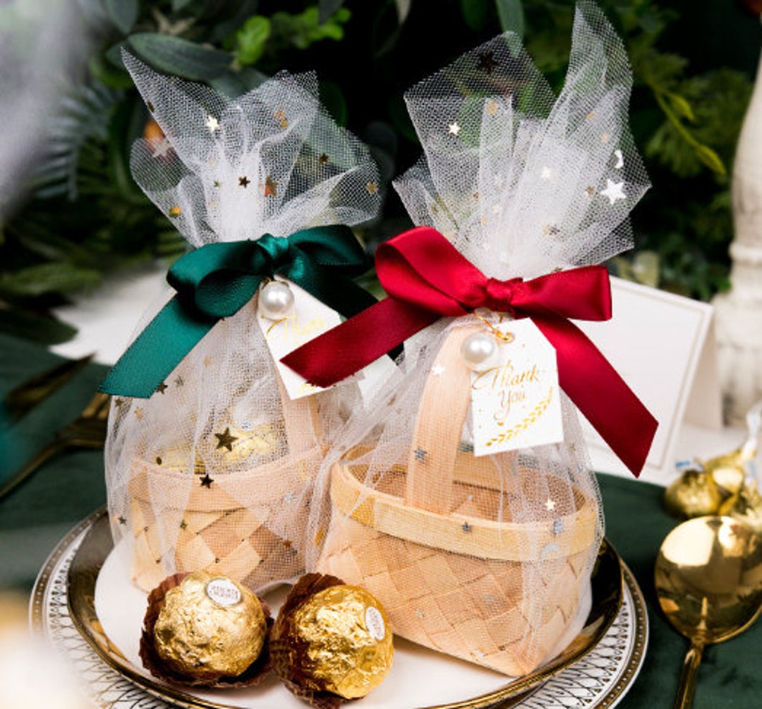 20 Mini Straw Bonbonniere Baskets Wedding Favor Baskets Etsy