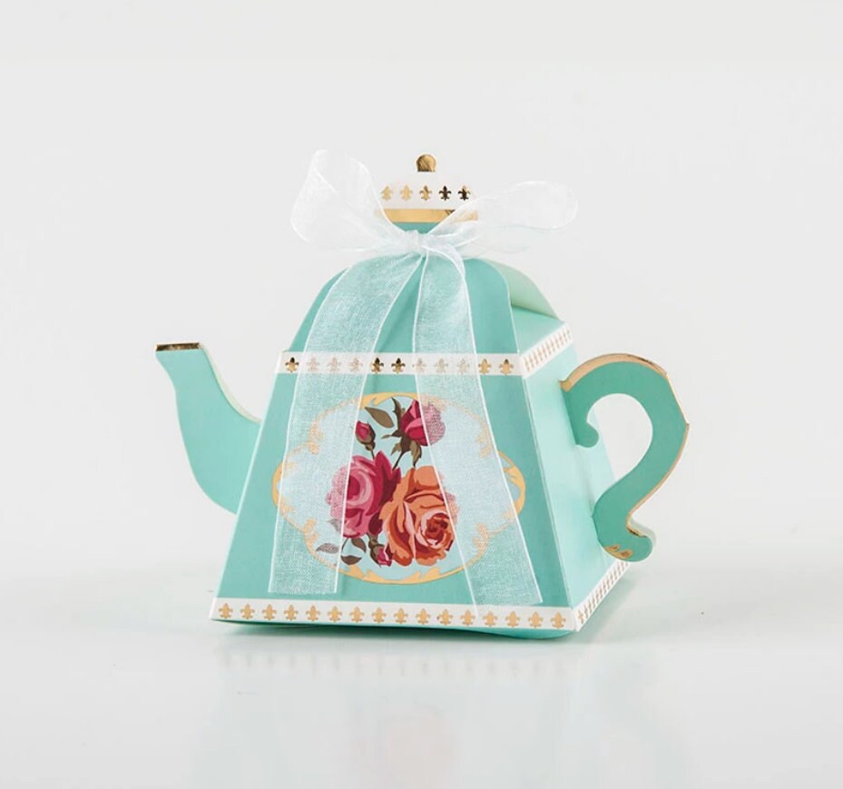 Teapot Boxes Gift Favor Boxes Wedding Bridal Shower Etsy UK