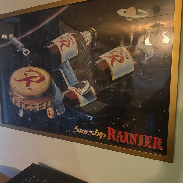 Rainier Beer Poster vintage and rare