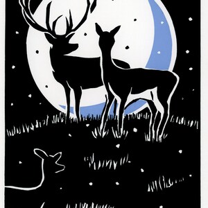 Set of 5, Beautiful, Hand Screened, Signed Serigraph, Art Card with envelopes