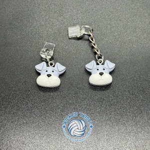 Resin Dog Head Charm Dust Plugs - iPhone, Android, Tablets, Laptops | USB-C & Lightening Port