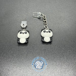 Resin Panda Charm Dust Plugs - iPhone, Android, Tablets, Laptops | USB-C & Lightening Port