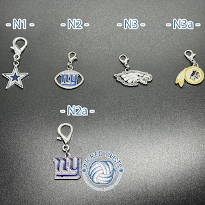 Football Zipper Pulls image 6