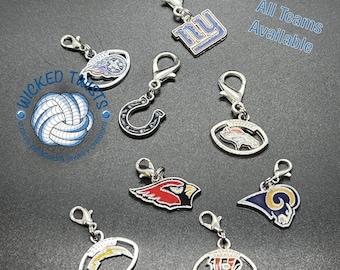 Football Zipper Pulls