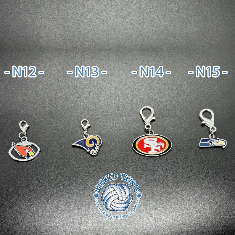 Football Zipper Pulls image 9