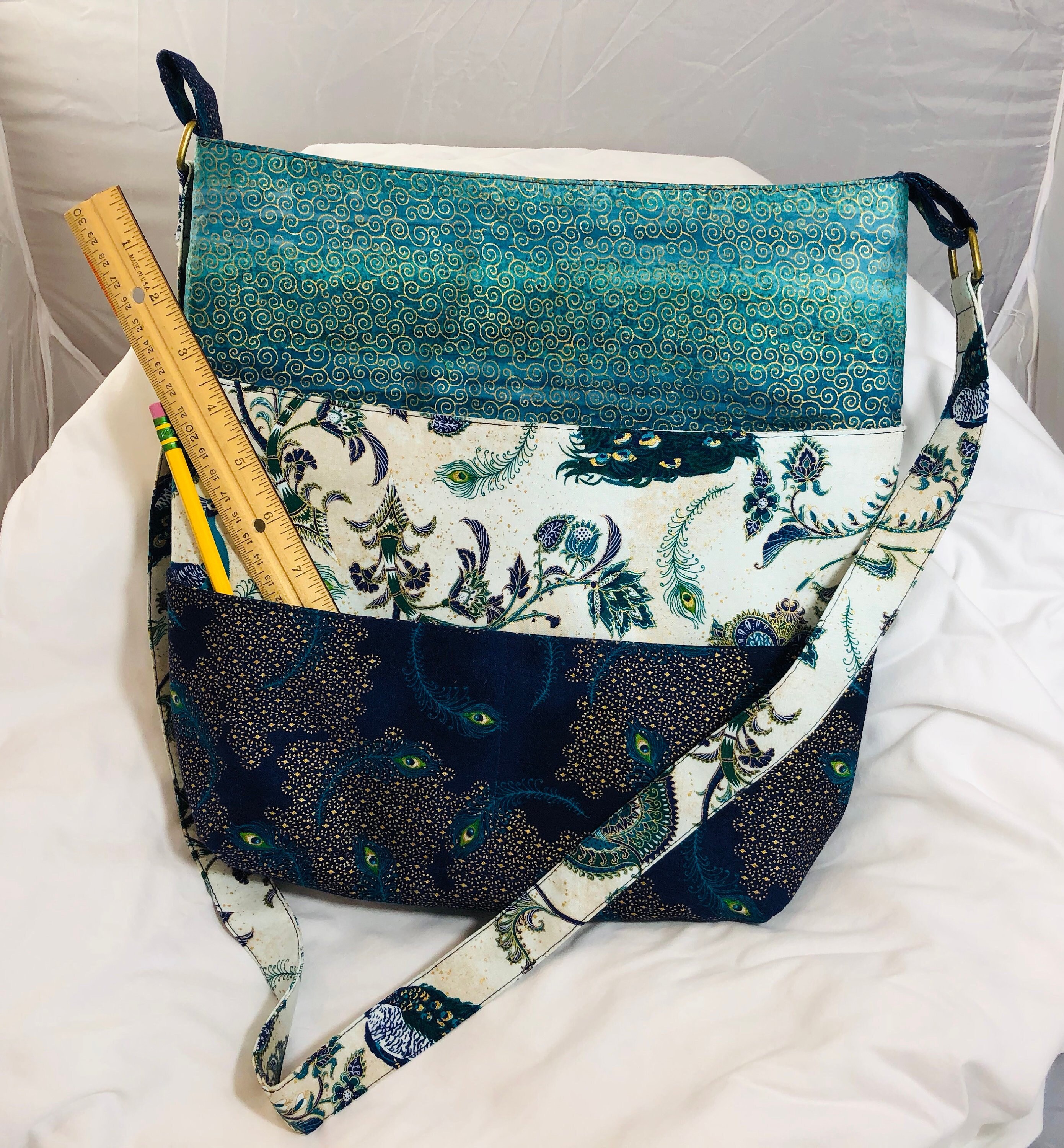 Bolso Tote con muchos bolsillos Etsy