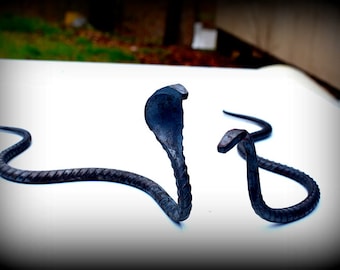 Hand Forged rebar snake your choice of style