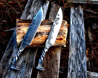 Hand-forged railroad spike knife 5 styles to choose from
