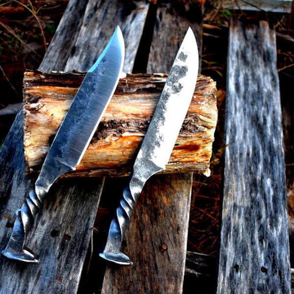 Hand-forged railroad spike knife 5 styles to choose from