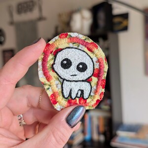 TBH Embroidered Patch | Creature Pride | YIPPEE ! | Yellow/Pink Border | Finished | Sew-On | Glue Optional