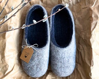 Pantoufles en laine faites main : chaussures maison confortables et naturelles