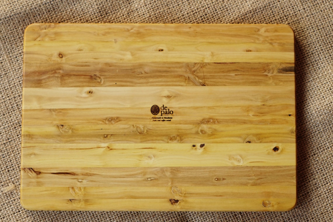 Real Coffee Wood Large Coffee Service Tray Charcuterie Etsy