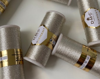 METALEN BORDUURDRAAD DMC "Diamond" draad platina